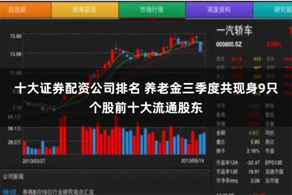 十大证券配资公司排名 养老金三季度共现身9只个股前十大流通股东