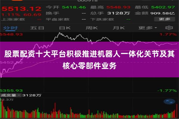 股票配资十大平台积极推进机器人一体化关节及其核心零部件业务