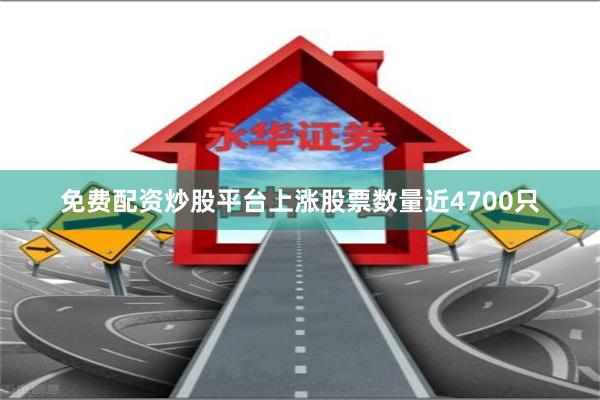 免费配资炒股平台上涨股票数量近4700只